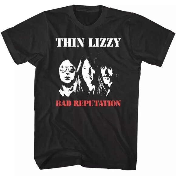 Thin Lizzy Bad Reputation T-Shirt Classic Rock Music Band Graphic Fan Tee 79 - Picture 1 of 6
